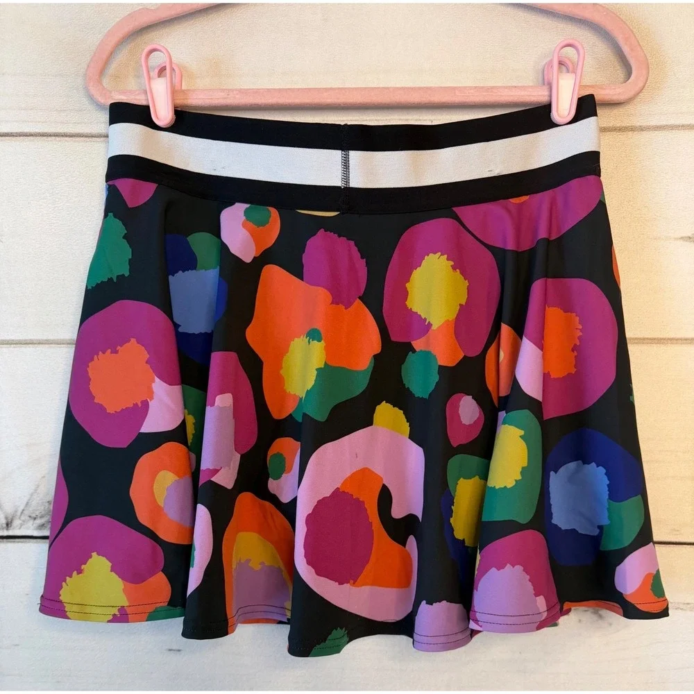 Emily McCarthy Sport With Joy Abstract Floral Athletic Skort Womens Large L
